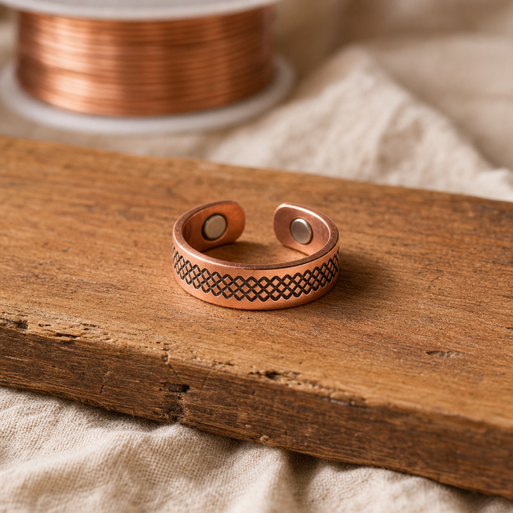 SCARLETT | GRID COPPER RING