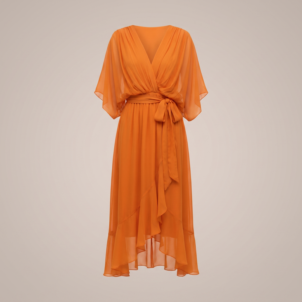 ANWEN V-NECK MIDI DRESS