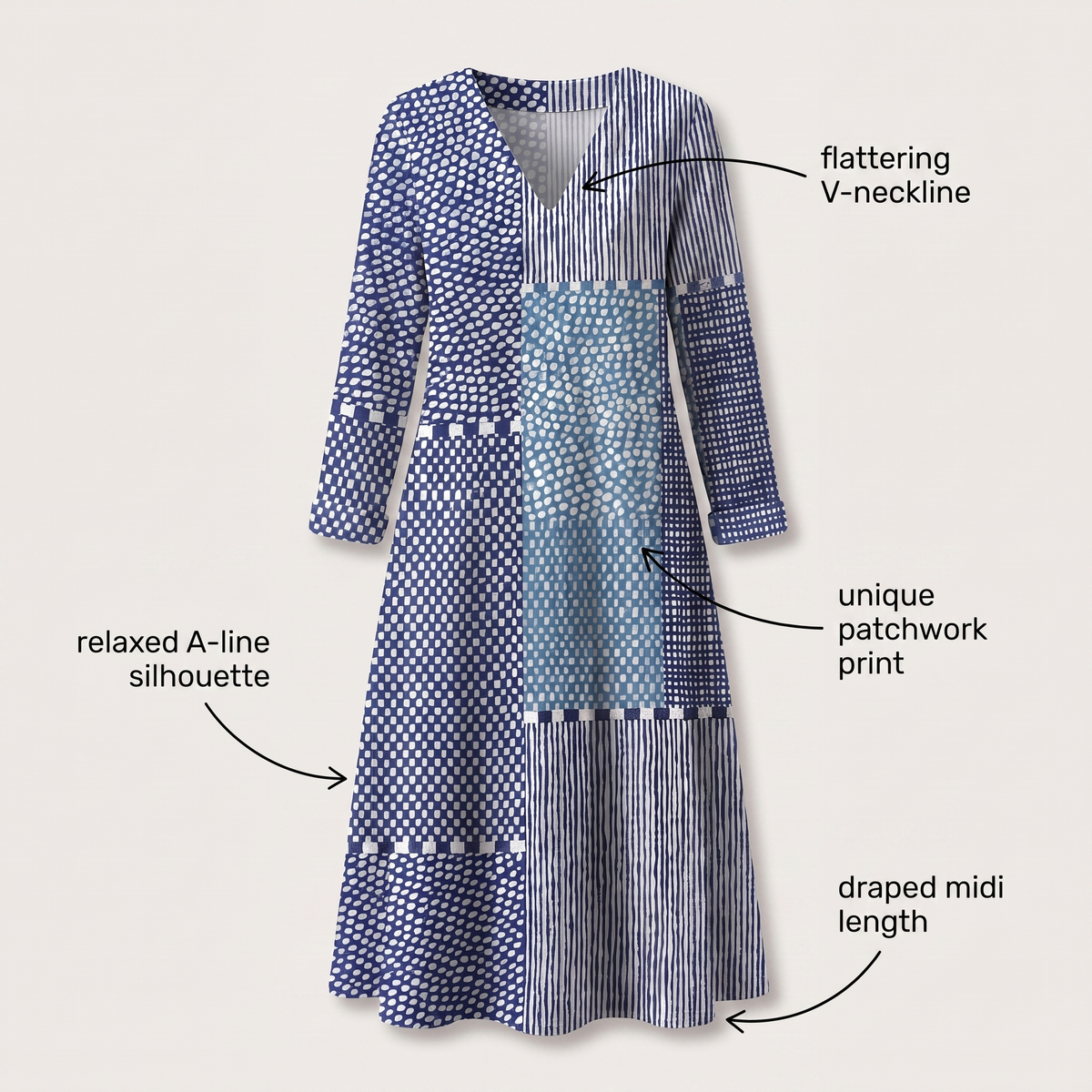 AVA EFFORTLESS COMFORT DRESS