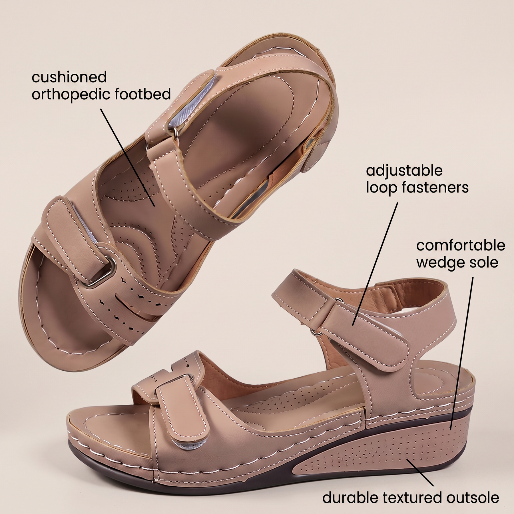 BLAKE COMFORT STEP SANDALS