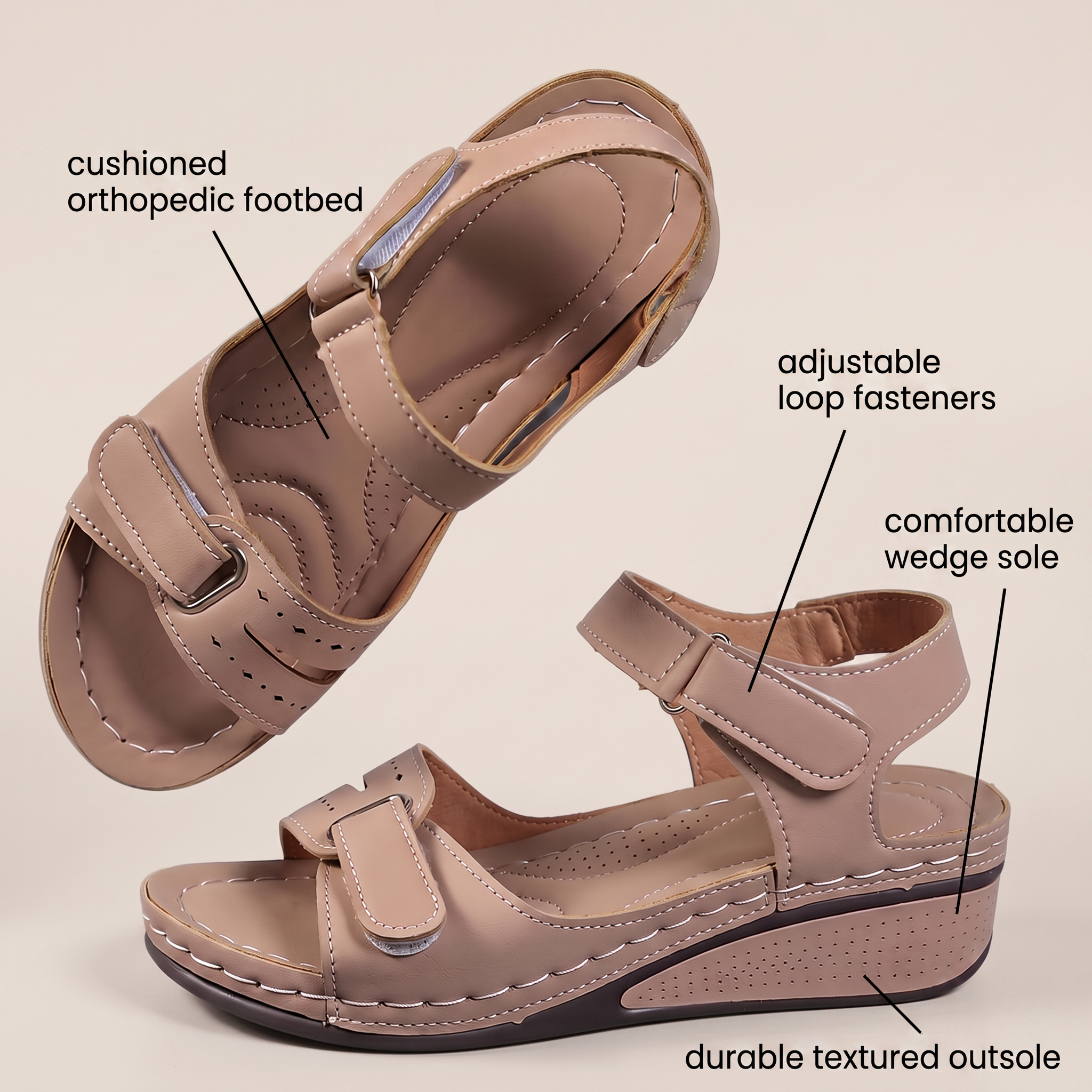 BLAKE COMFORT STEP SANDALS