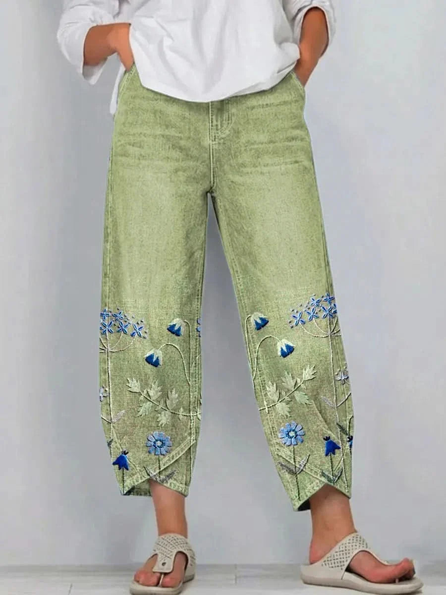 NORABELLE ARTISAN LINEN PANTS