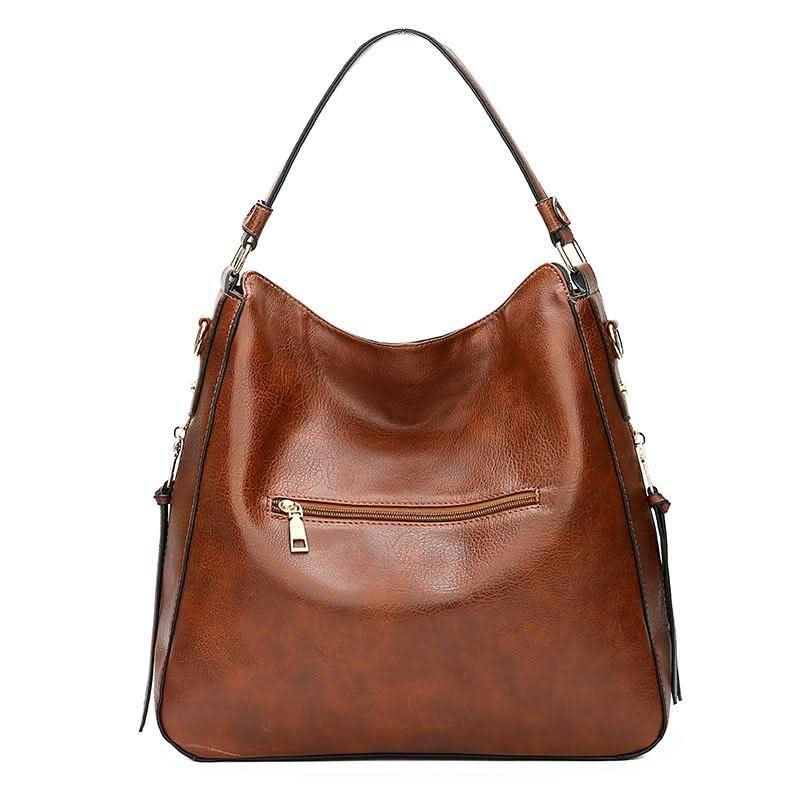 CAMELLIA LEATHER HOBO BAG