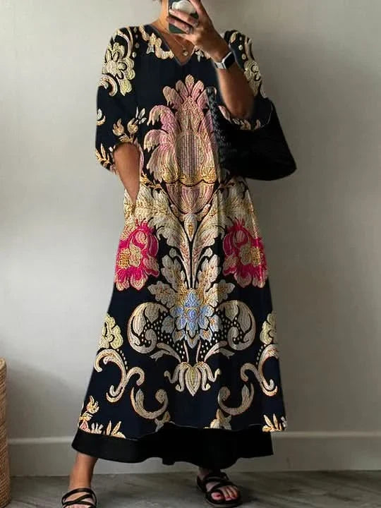 MARIS FLORAL ELEGANCE DRESS