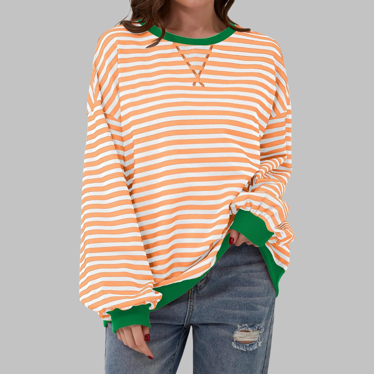 ELARA STRIPED PULLOVER