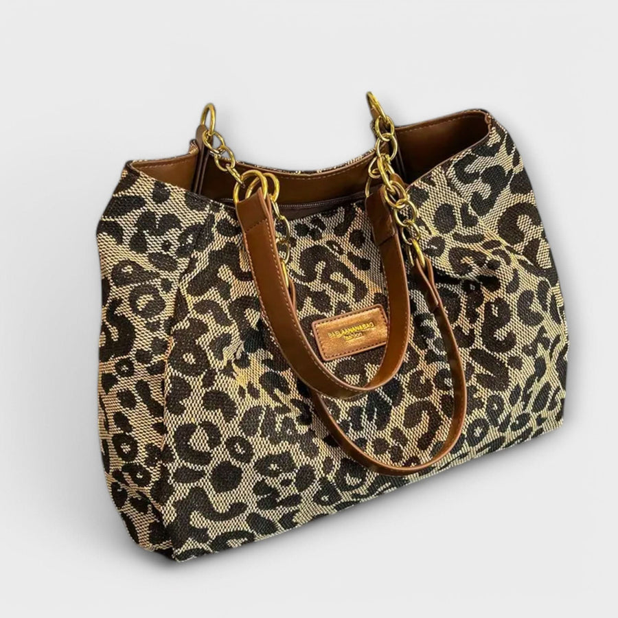 SAVANNA PRINT TOTE