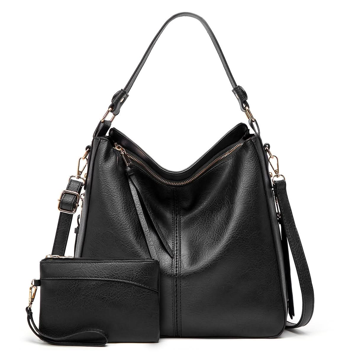 CAMELLIA LEATHER HOBO BAG