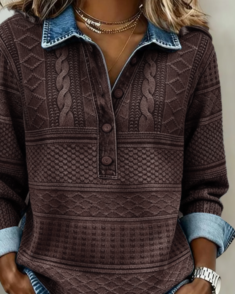 NIVELLE MODERN HALF-BUTTON SWEATER
