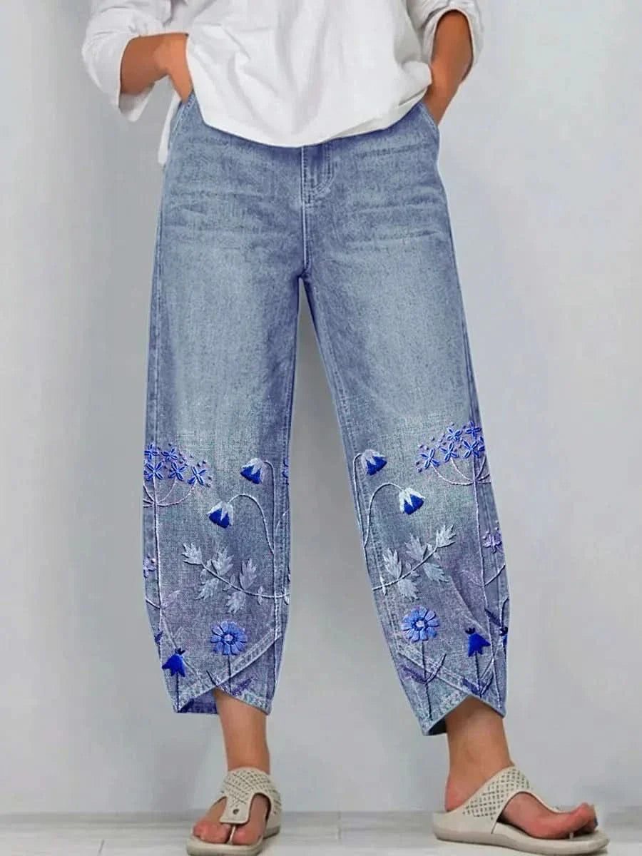 NORABELLE ARTISAN LINEN PANTS