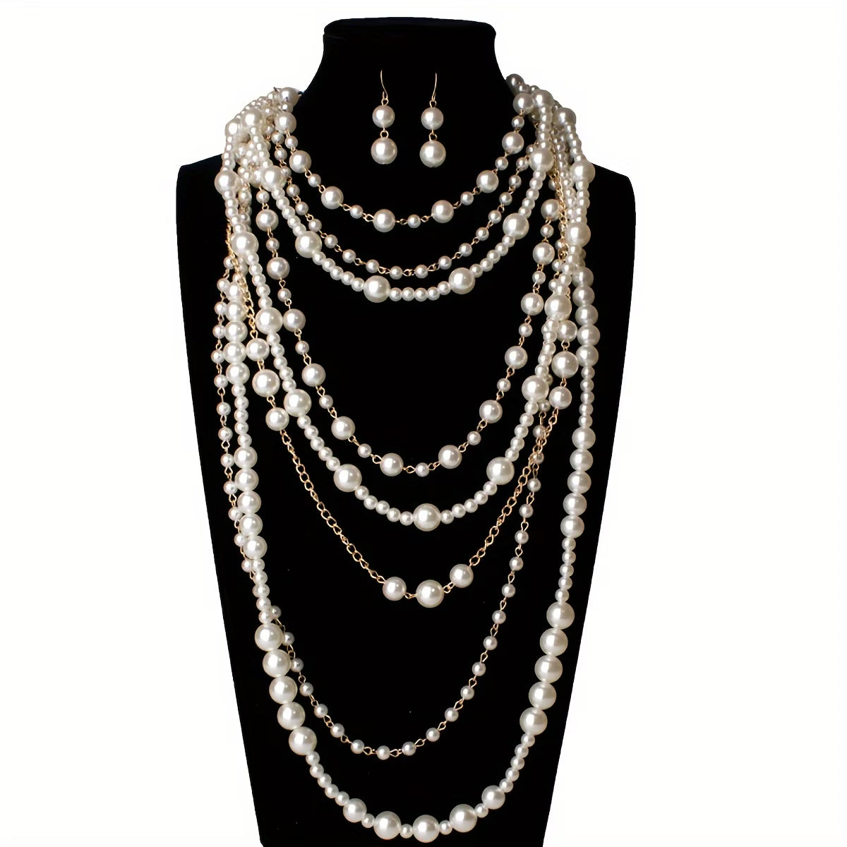 ZARIA | BOHO MULTI-LAYERED PEARL STATEMENT SET