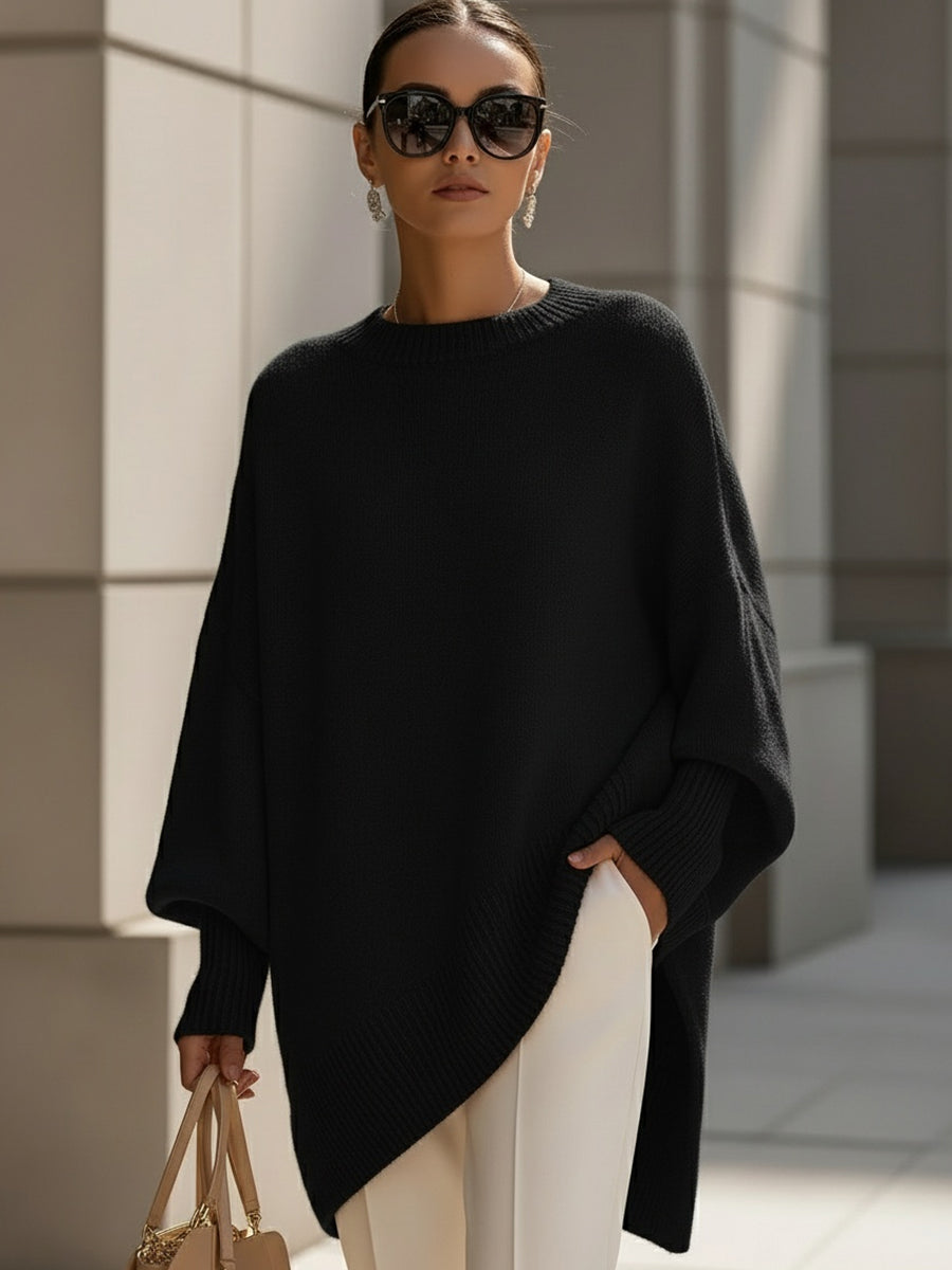 Sylvie | Oversized Jumper Cream Wool Round Neck for Women