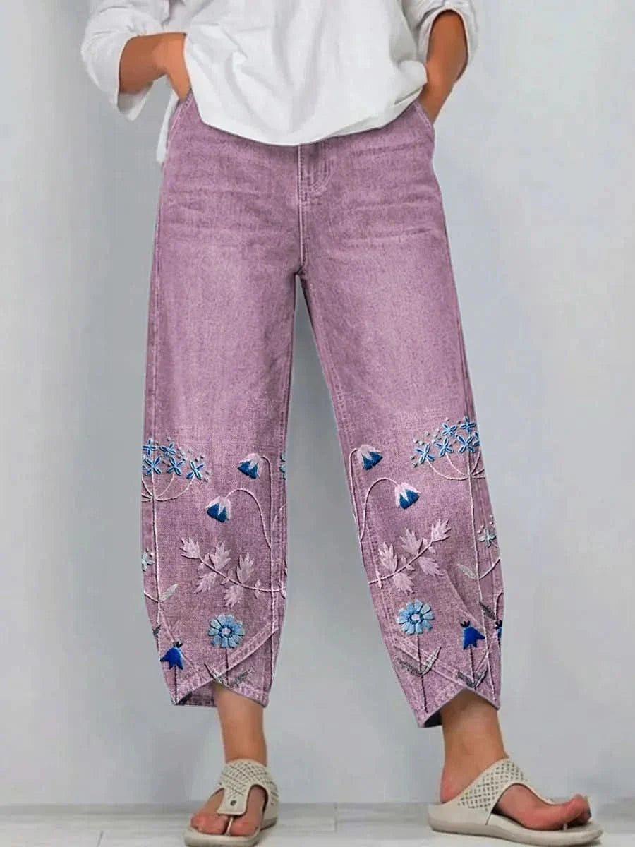 NORABELLE ARTISAN LINEN PANTS