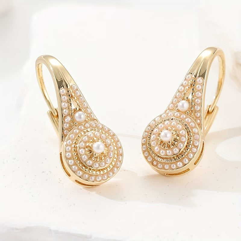 FIORA | ELEGANT PEARL BLOOM EARRINGS