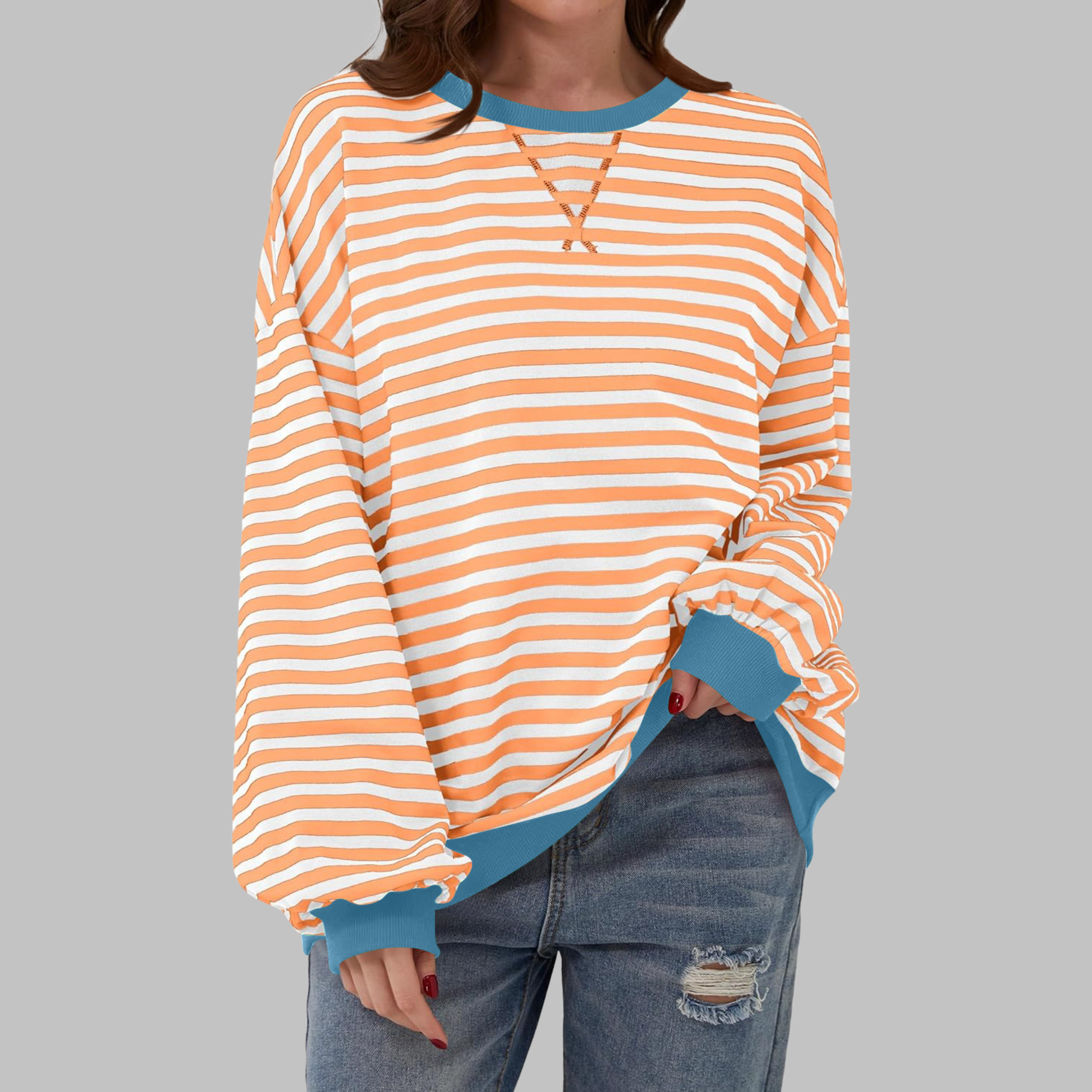 ELARA STRIPED PULLOVER