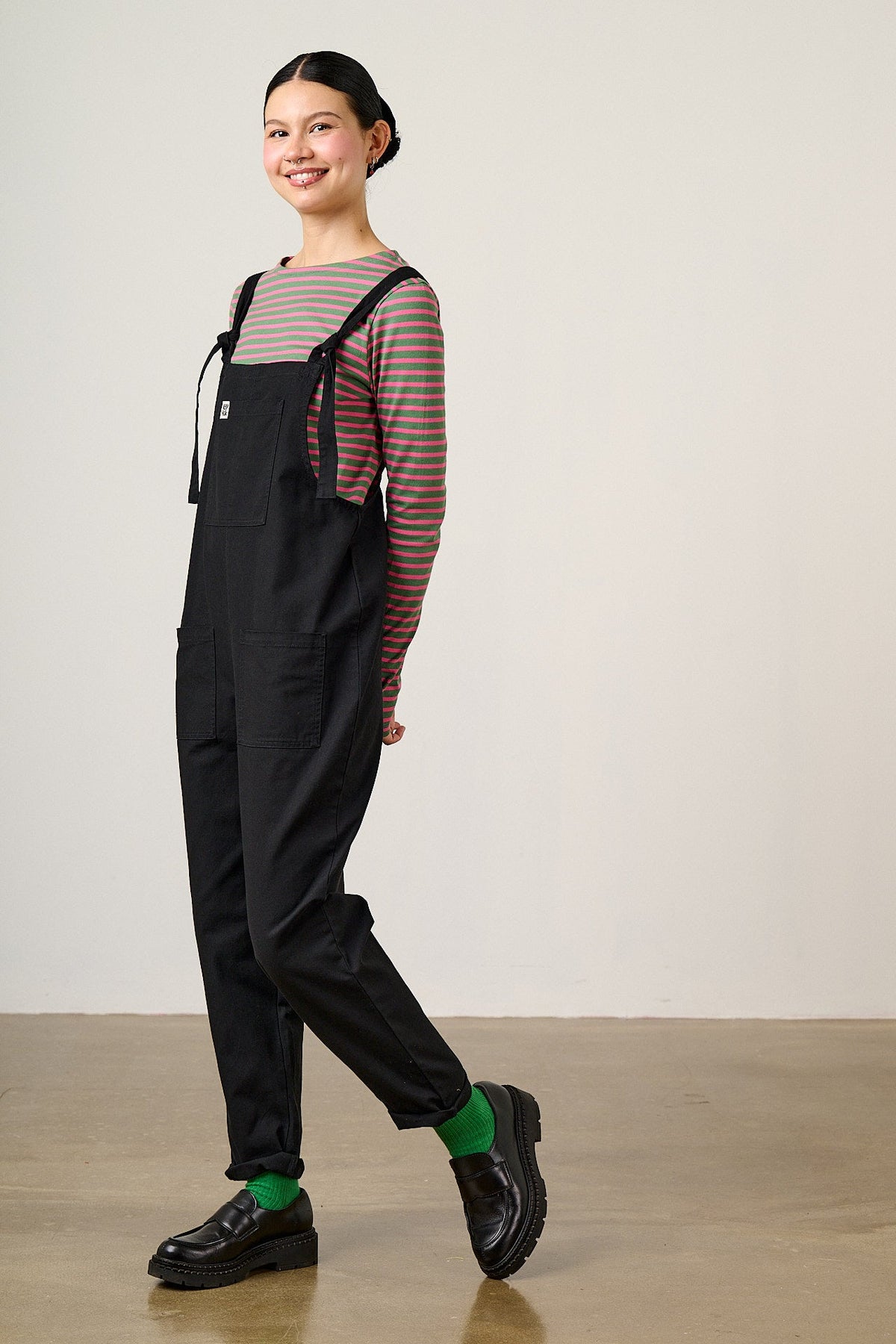 Original — Organic Cotton Dungarees in Black