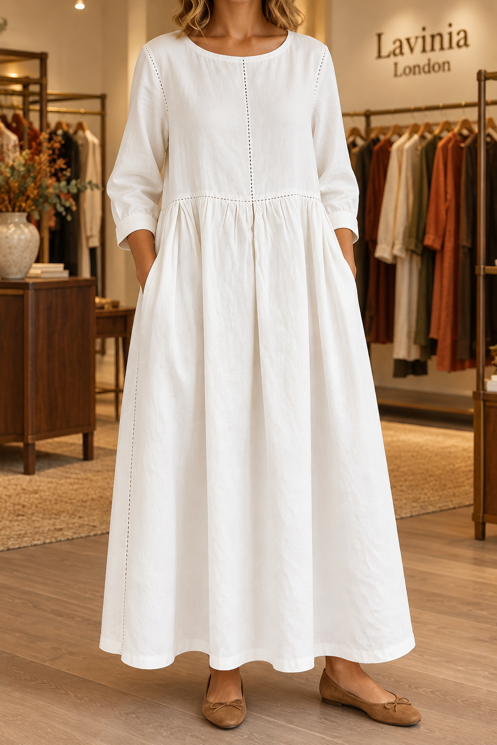 Zephyrelle - Vintage Denim Maxi Dress