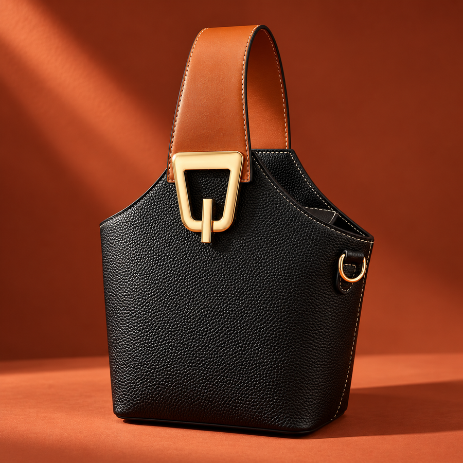 Rhonda Leather Bucket Bag