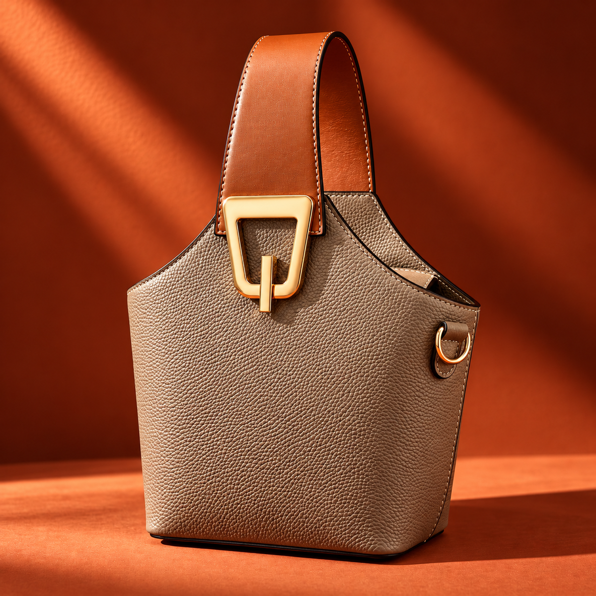 Rhonda Leather Bucket Bag