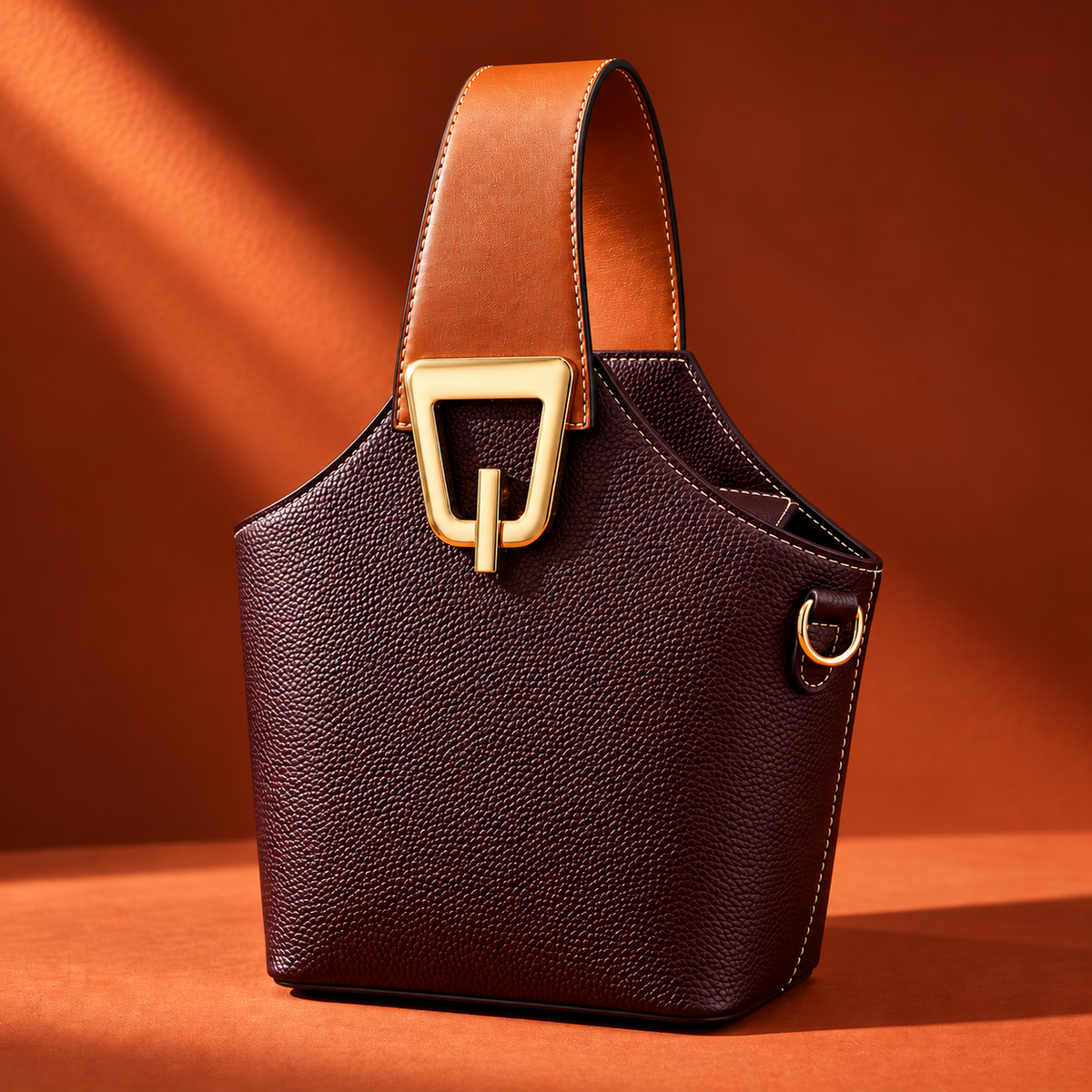 Rhonda Leather Bucket Bag