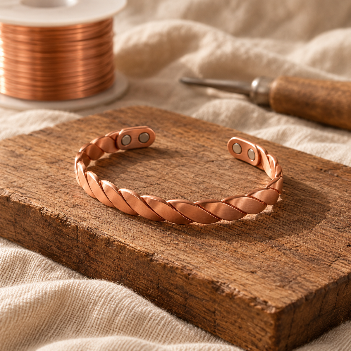 NADINE | SAGE COPPER BRACELET