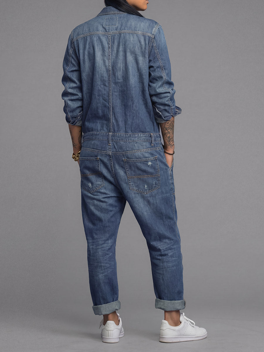 Jumpsuit Women - Denim Coverall Jumpsuit