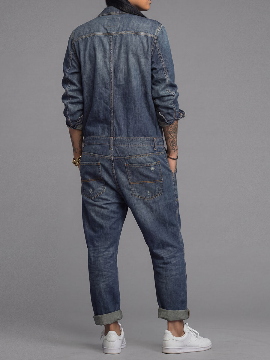 Jumpsuit Women - Denim Coverall Jumpsuit