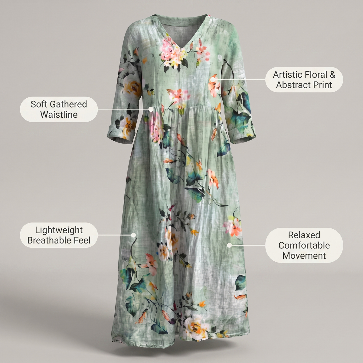 ALINA BLOSSOM MIDI DRESS