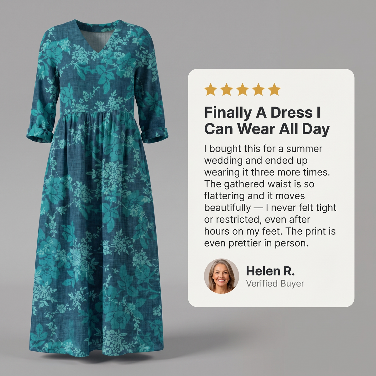 ALINA BLOSSOM MIDI DRESS