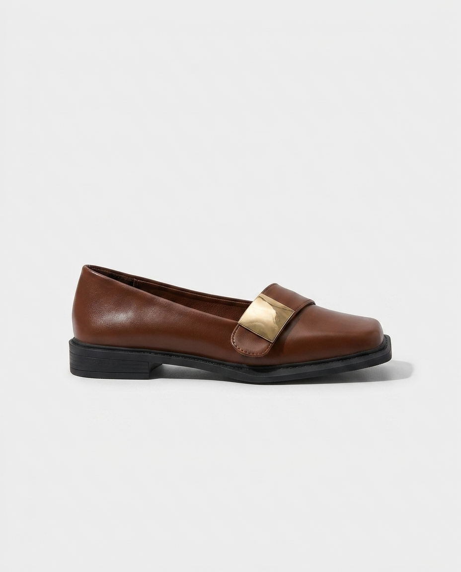 Adeline Square-Toe Loafer