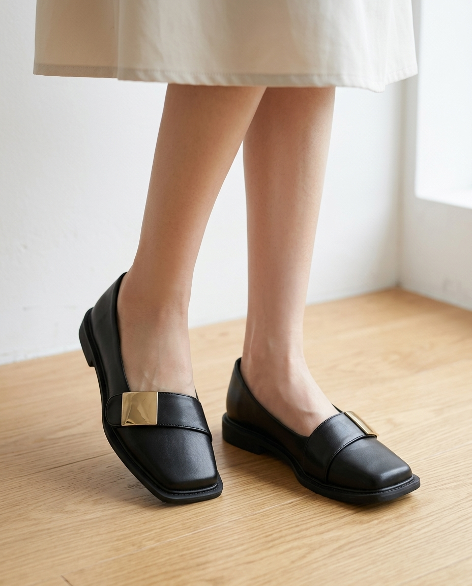 Adeline Square-Toe Loafer