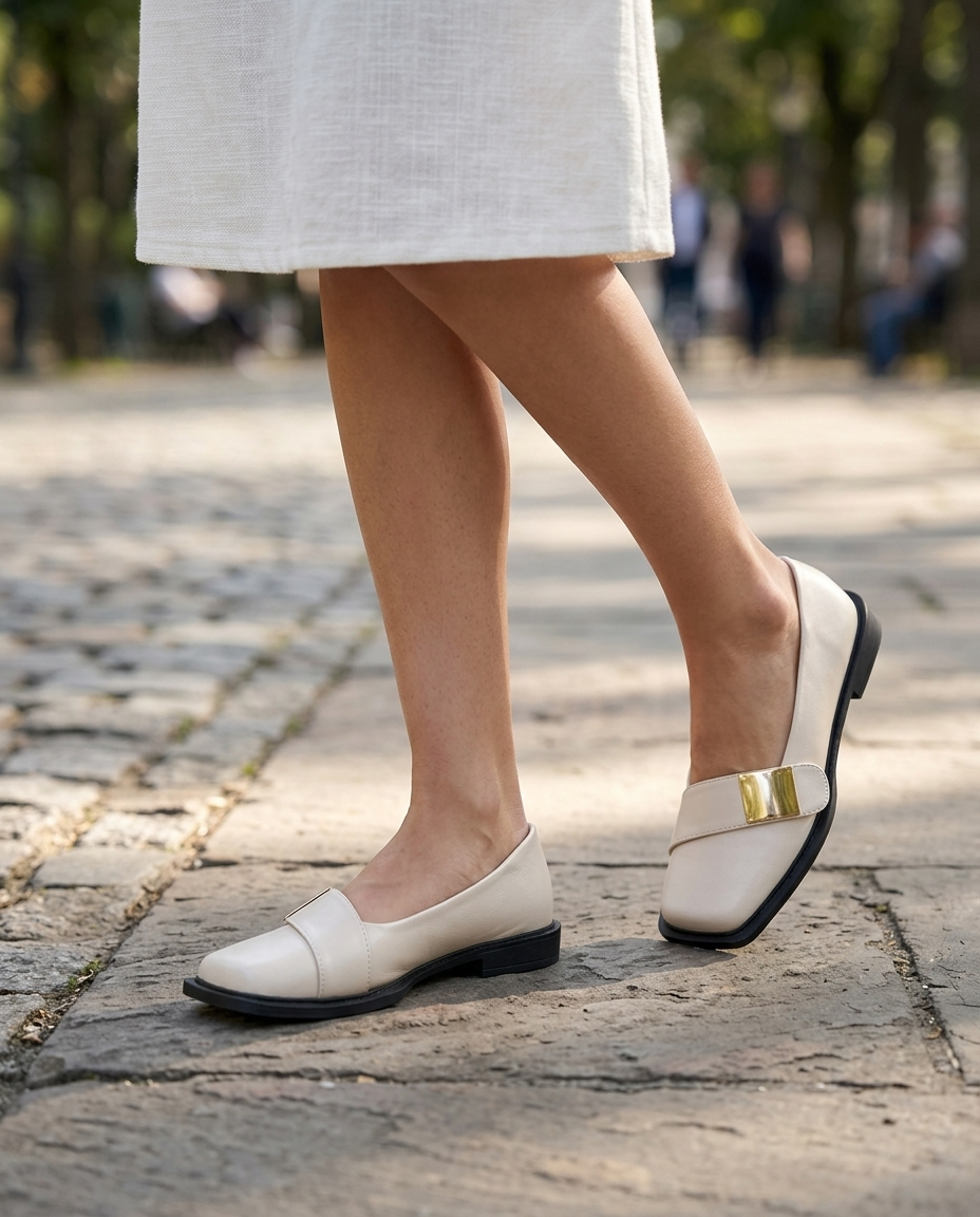 Adeline Square-Toe Loafer