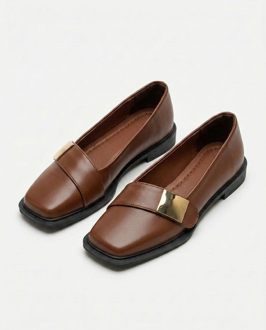 Adeline Square-Toe Loafer