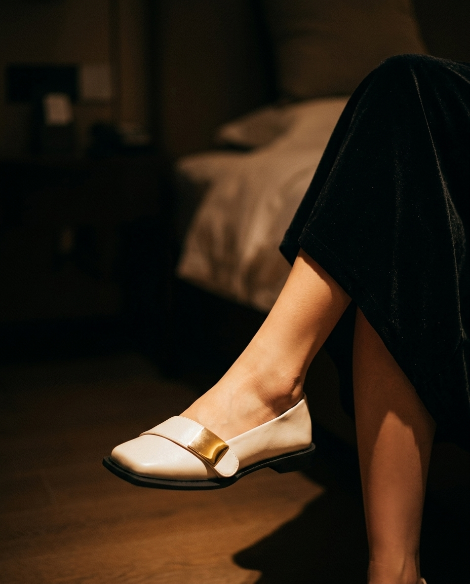 Adeline Square-Toe Loafer