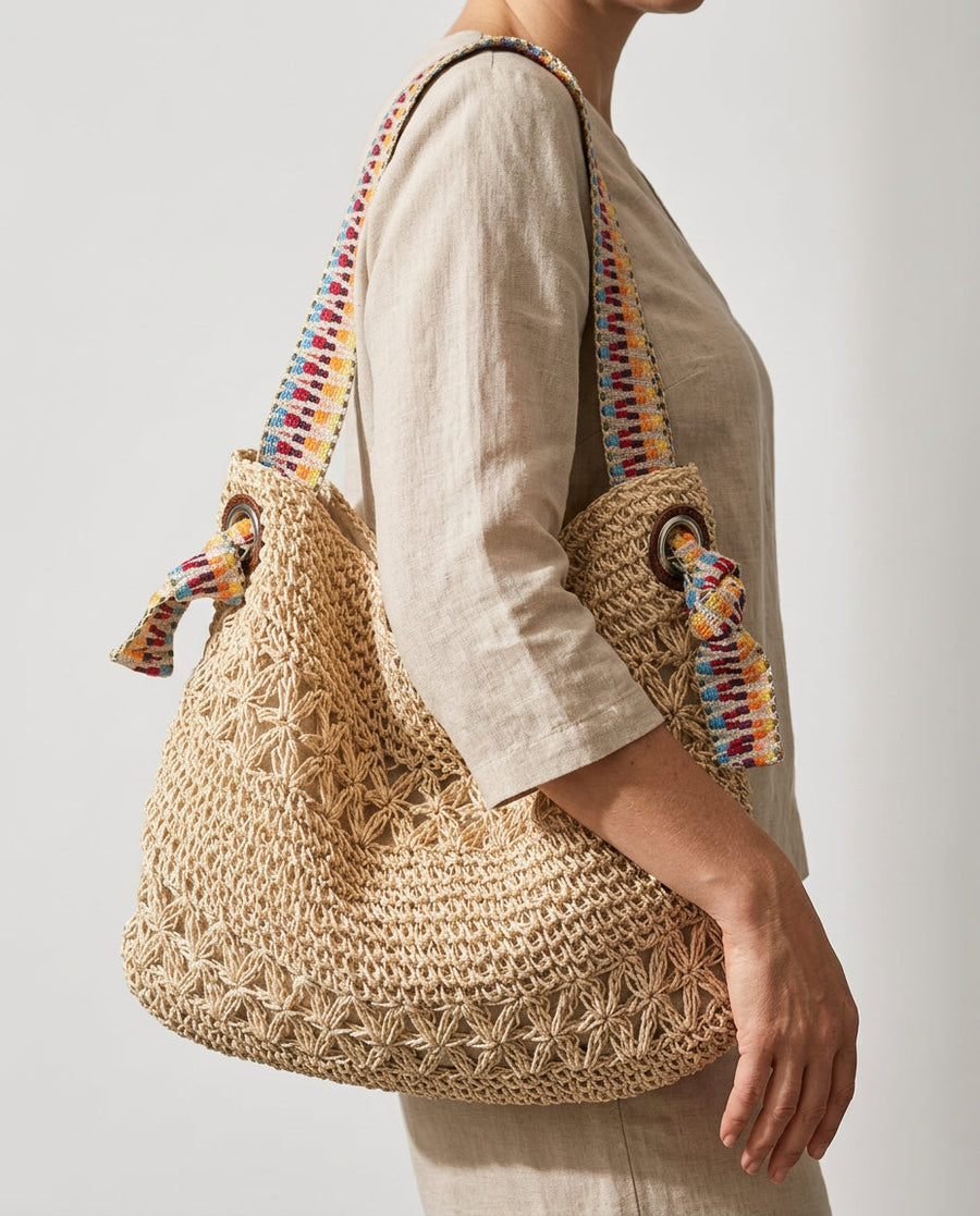 Lavinia Woven Hobo Bag
