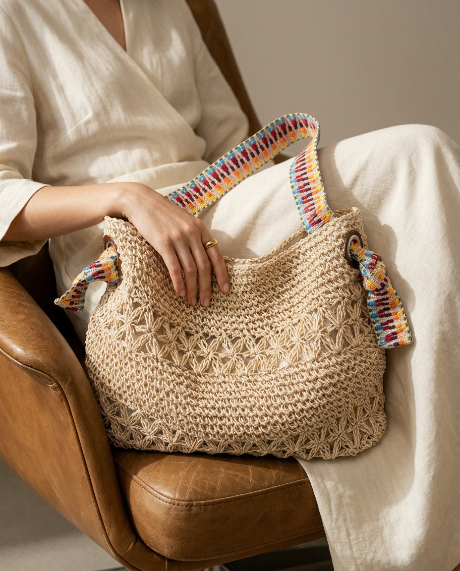 Lavinia Woven Hobo Bag