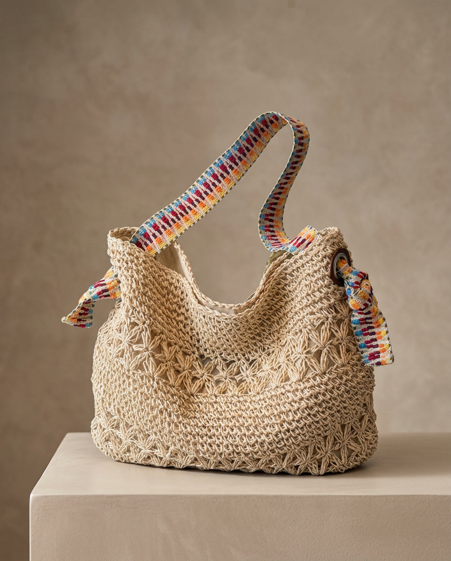 Lavinia Woven Hobo Bag
