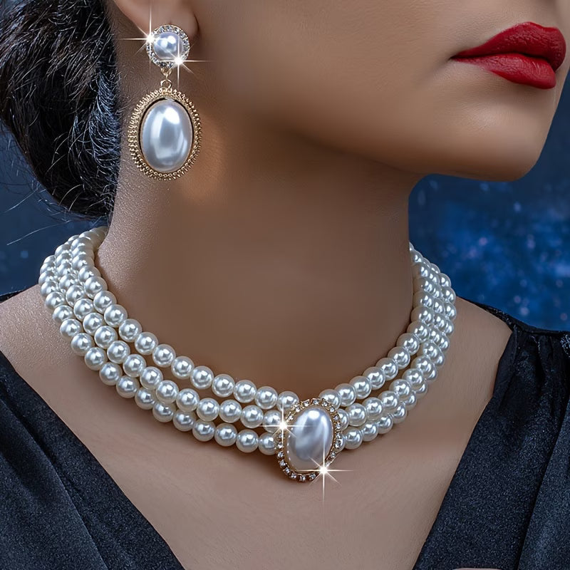 VICTORIA | CLASSIC PEARL STRAND JEWELRY SET