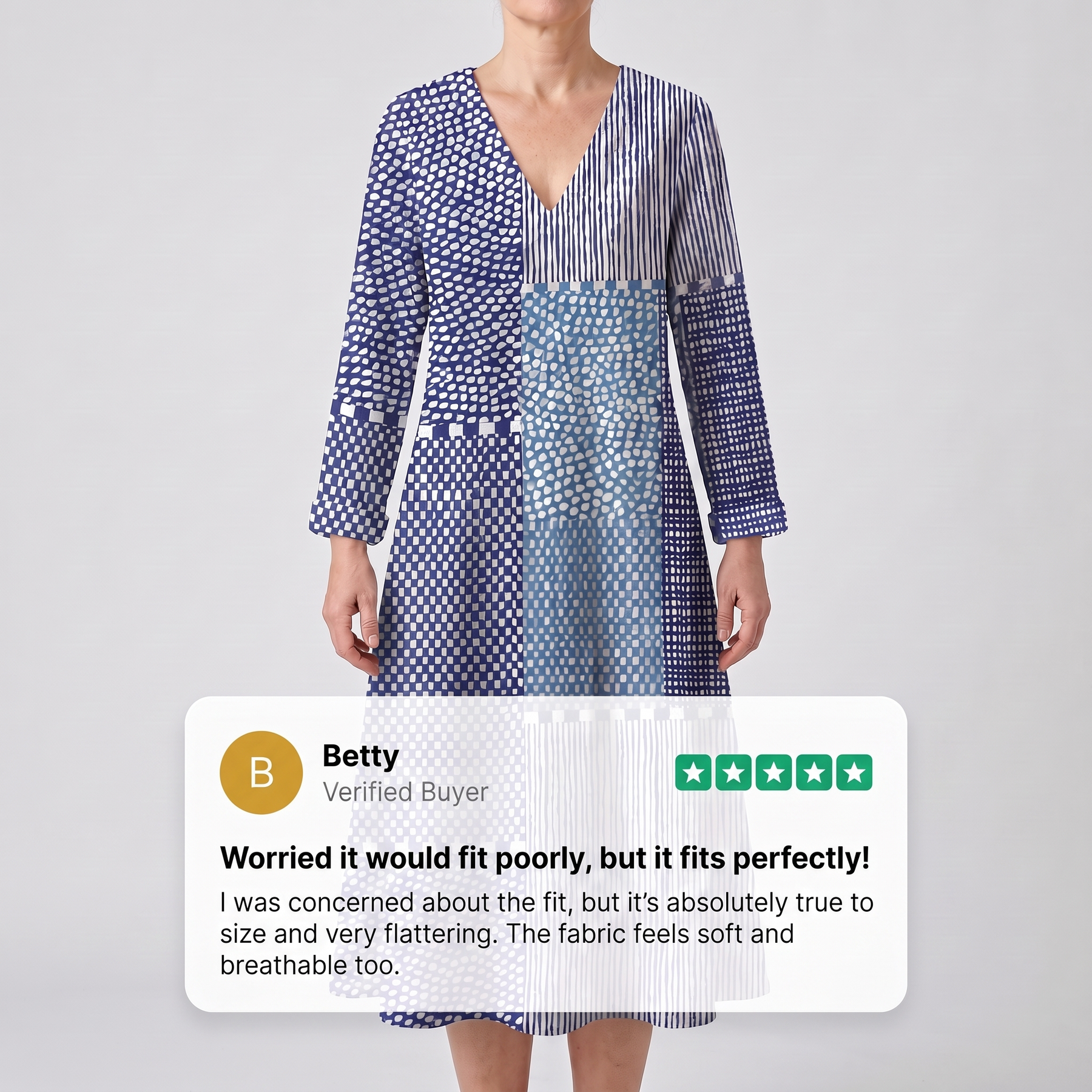 AVA EFFORTLESS COMFORT DRESS