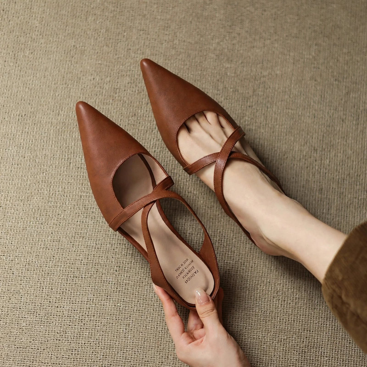 Aluna Genuine Leather Mules