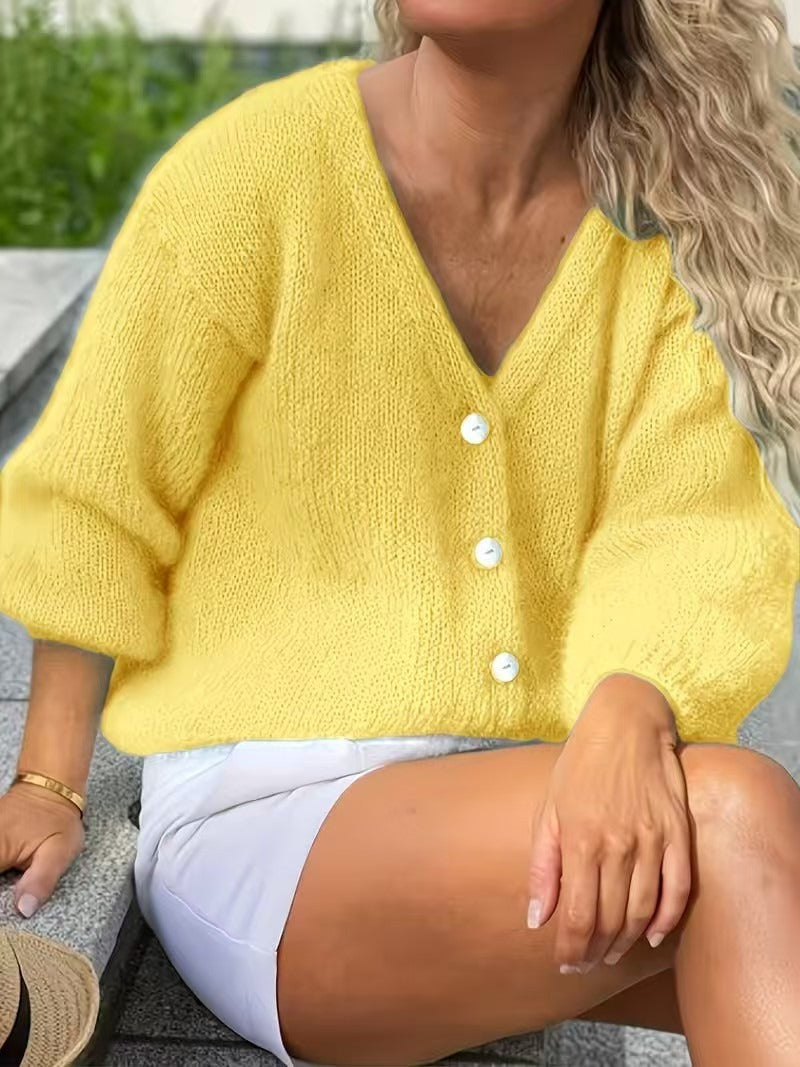 Roserow | Women’s V-Neck Button Cardigan