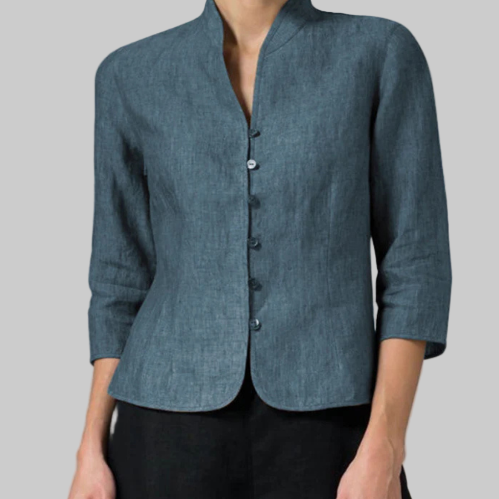 Imogen Mandarin Collar Shirt