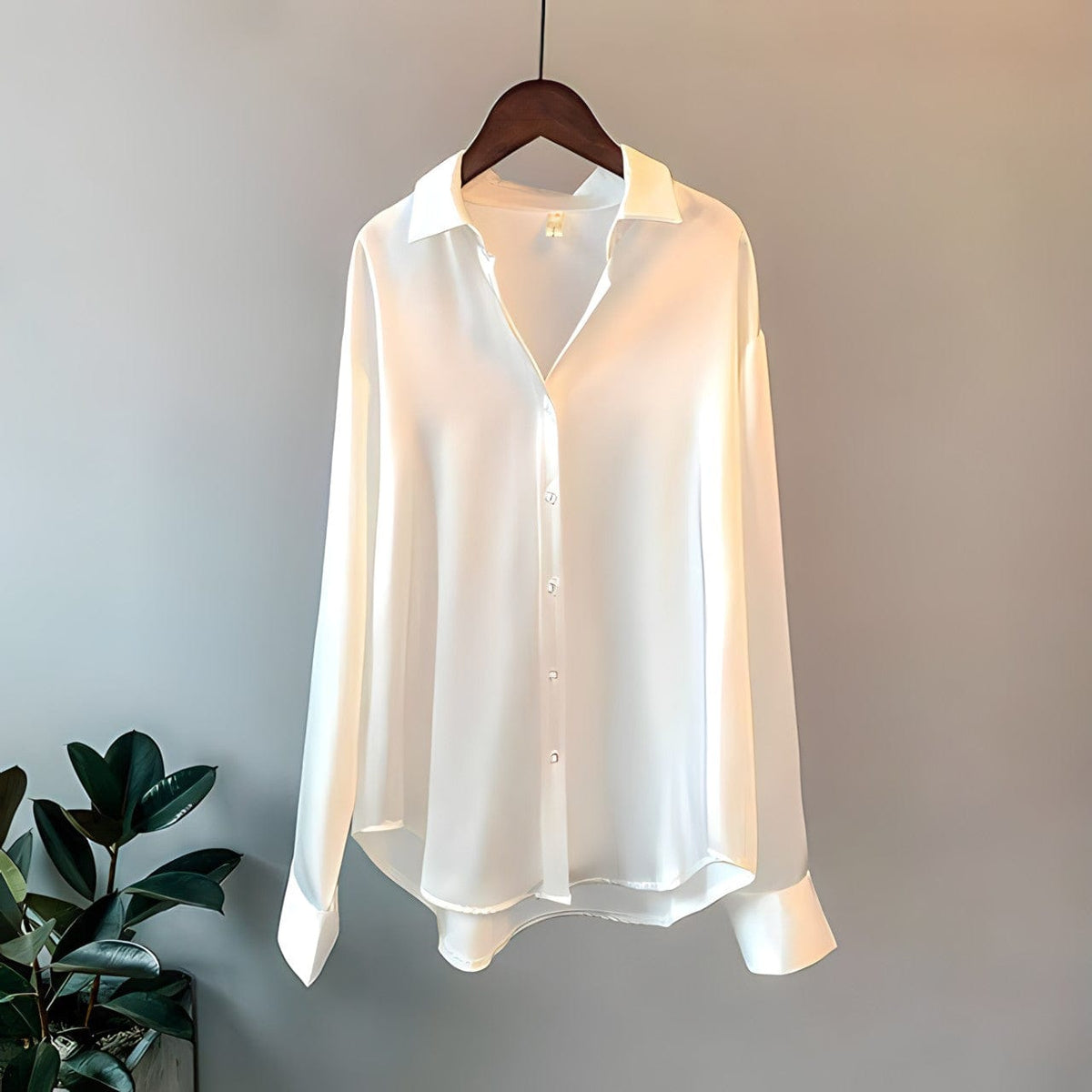 Tessa Satin Long Sleeve Top