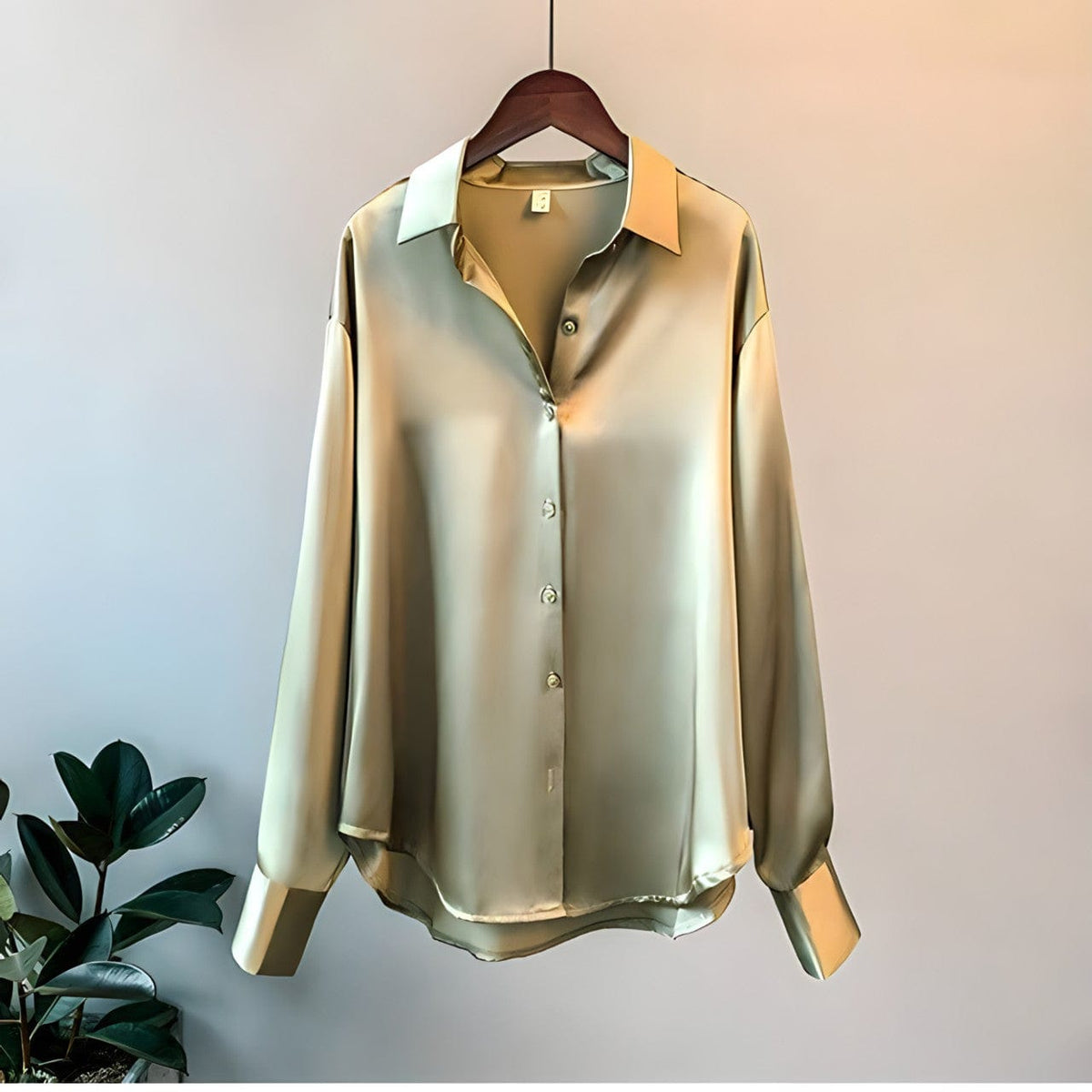 Tessa Satin Long Sleeve Top