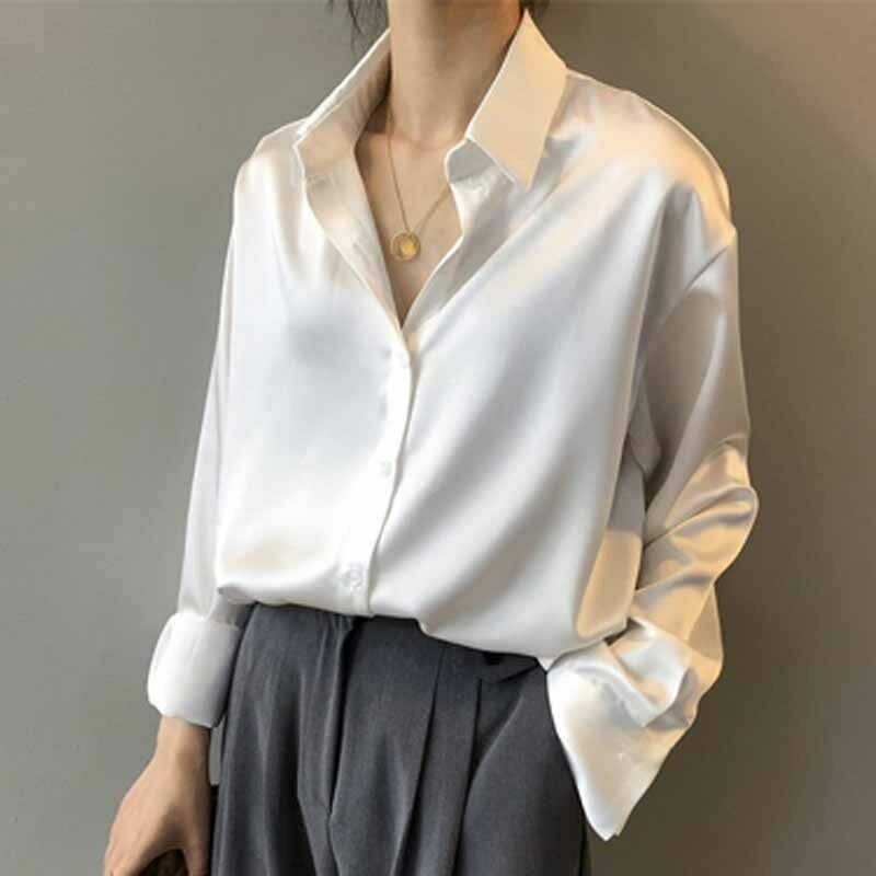 Tessa Satin Long Sleeve Top